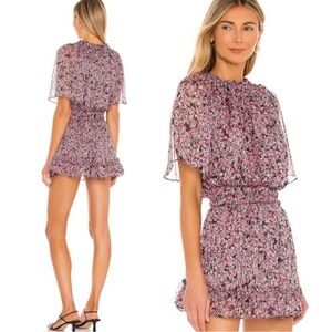 Floral Pink Dress Misa Los Angeles